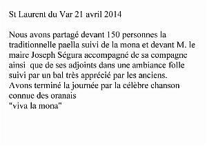 2014 04 21 AVRIL ST LAURENT DU VAR PAELLA AVEC L ALFAN  (0)